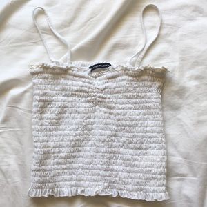 Brandy Melville White Ally tank cropped